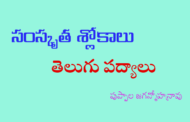 సంస్కృత శ్లోకాలు - తెలుగు పద్యాలు 3