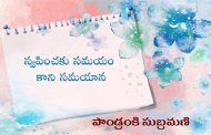 స్వప్నించకు సమయం కాని సమయాన