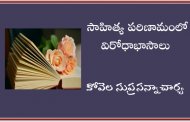 సాహిత్య పరిణామంలో విరోధాభాసాలు