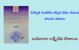 సరస్వతీ సంహారం కన్నడ నవల గురించి నాలుగు మాటలు