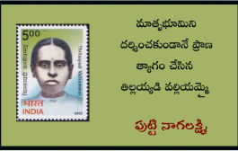 మాతృభూమిని దర్శించకుండానే ప్రాణ త్యాగం చేసిన తిల్లయ్యడి వల్లియమ్మై