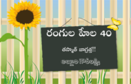 రంగుల హేల 40: తస్మాత్ జాగ్రత్త!!