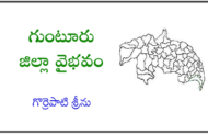 గుంటూరు జిల్లా వైభవం