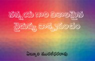 నన్నయ గారి విశాలమైన వైదుష్య వాక్ప్రపంచం