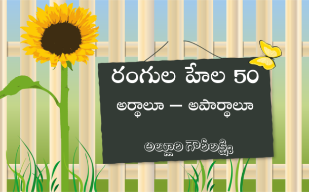 రంగుల హేల 50: అర్థాలూ – అపార్థాలూ