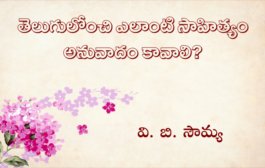 తెలుగులోంచి ఎలాంటి సాహిత్యం అనువాదం కావాలి?