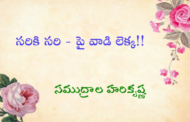 సరికి సరి - పై వాడి లెక్క!!