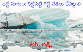ఉట్టి మాటలు కట్టిపెట్టి - గట్టి చేతలు చేపట్టాలి