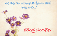 తల్లి పట్ల గల అవ్యాజమైన ప్రేమను తెలిపే ‘అవ్వ నానీలు’