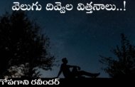 వెలుగు దివ్వెల విత్తనాలు..!