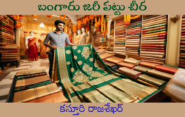 బంగారు జరీ పట్టు చీర