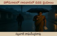 హోరుగాలిలో గాలివానలో పడవ ప్రయాణం