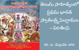 తెలుగు సాహిత్యంలో ప్రథమ భారత స్వాతంత్ర్య సంగ్రామం - పరిశీలన
