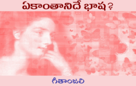 ఏకాంతానిదే భాష?
